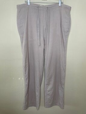 SURFMENTALITY Men’s Khaki Linen Drawstring Coastal Pants XL (Read Description)